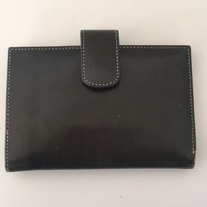 Tusk green and red wallet Leather